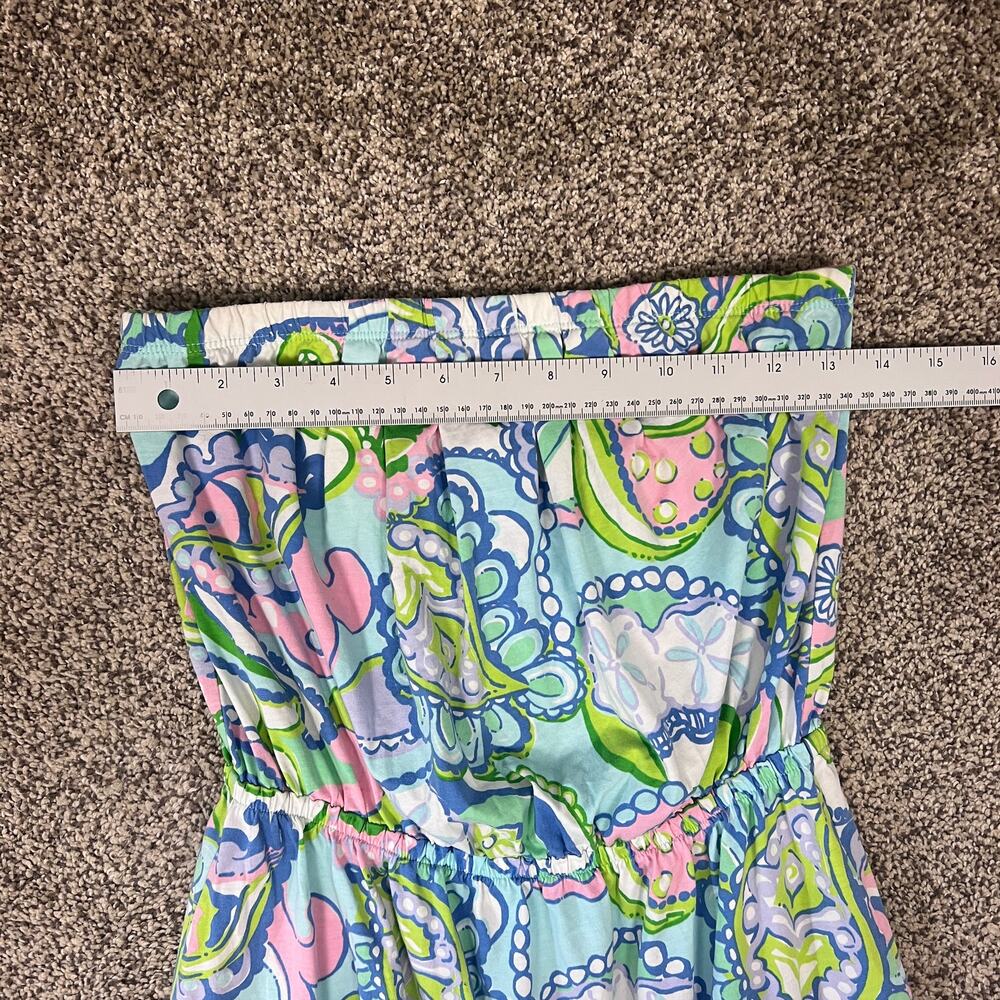 Lilly Pulitzer Womens S Resortwear Vacation Preppy Windsor Strapless Sundress - Picture 7 of 8